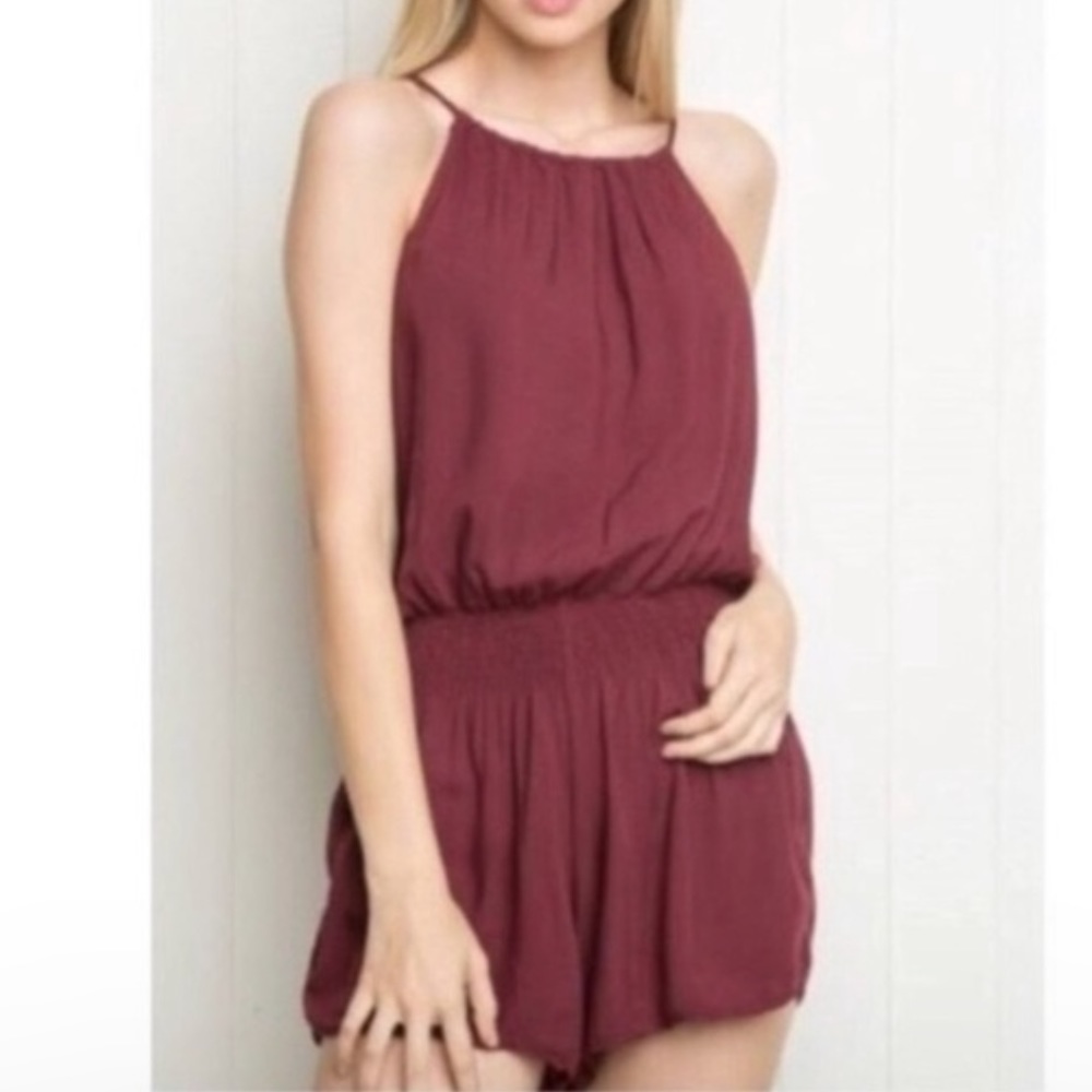 Burgandy romper